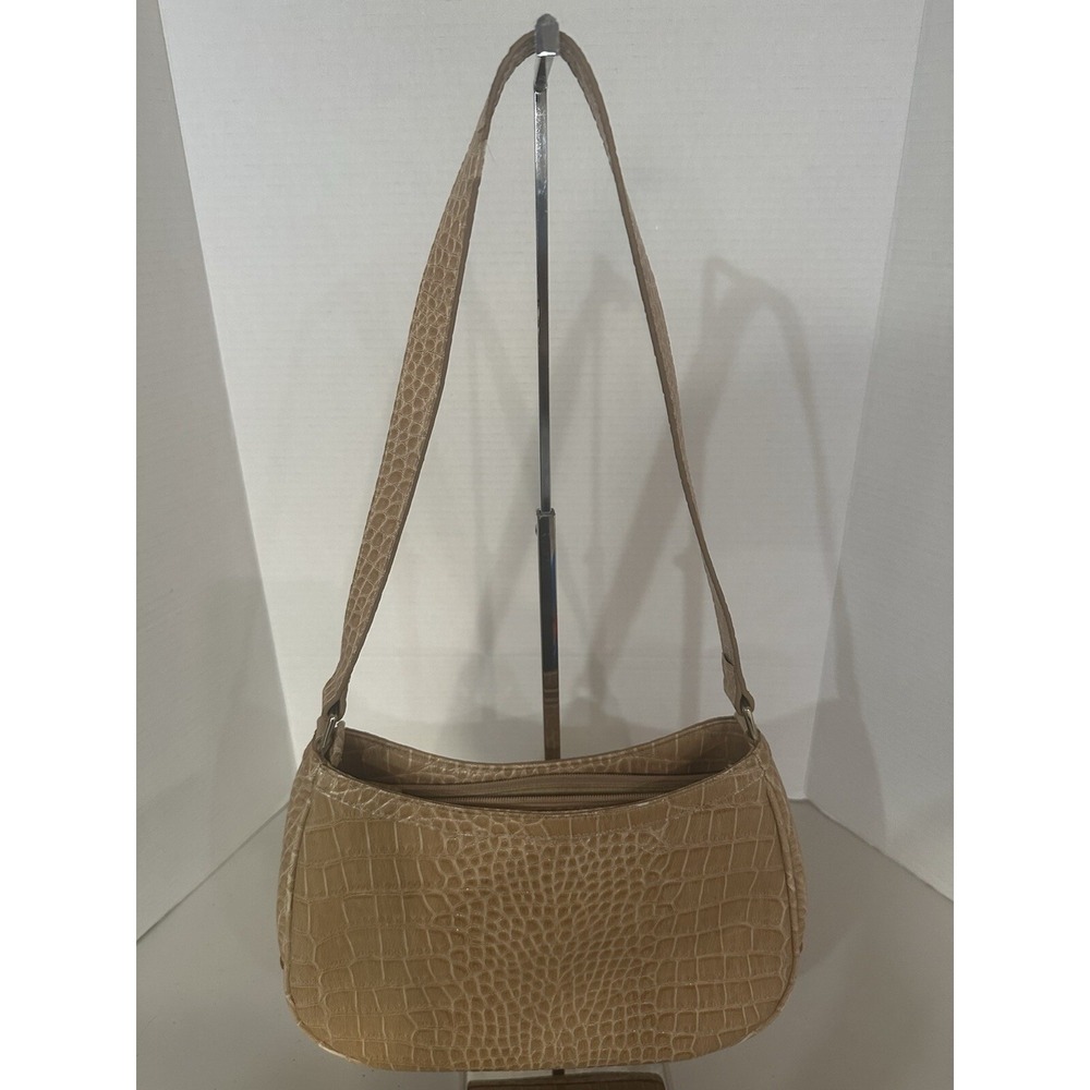 Liz Claiborne Beige Brown  Shoulder Faux Leather Bag